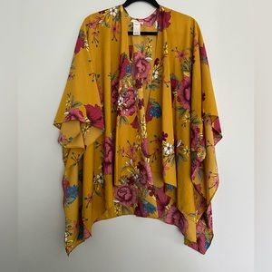 maurices autumn floral kimono